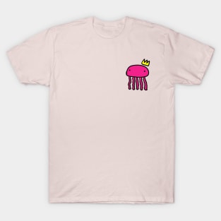 Simplistic Jellyfish Crown Doodle T-Shirt